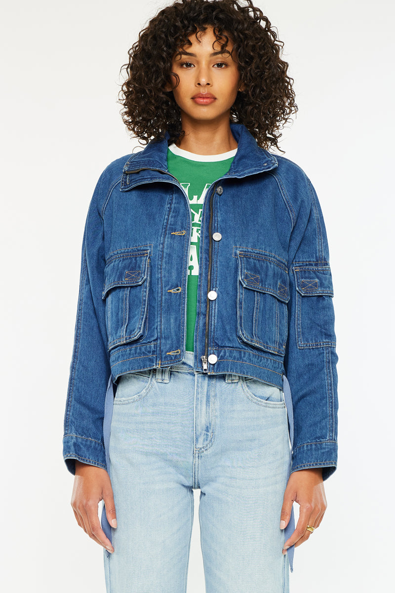 Jailene Denim Windbreaker Jacket - Official Kancan USA