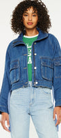Jailene Denim Windbreaker Jacket - Official Kancan USA