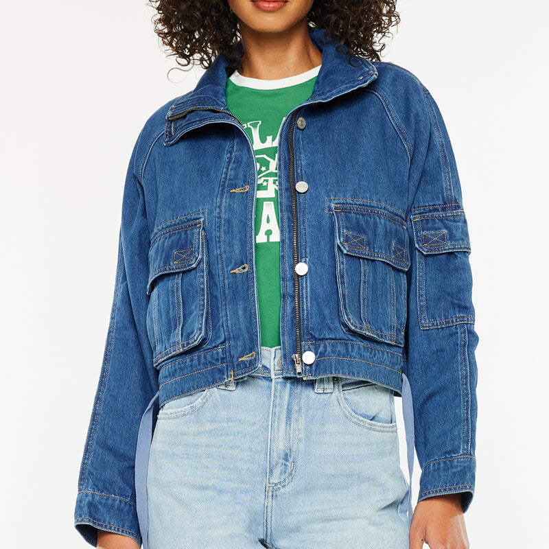 Jailene Denim Windbreaker Jacket - Official Kancan USA