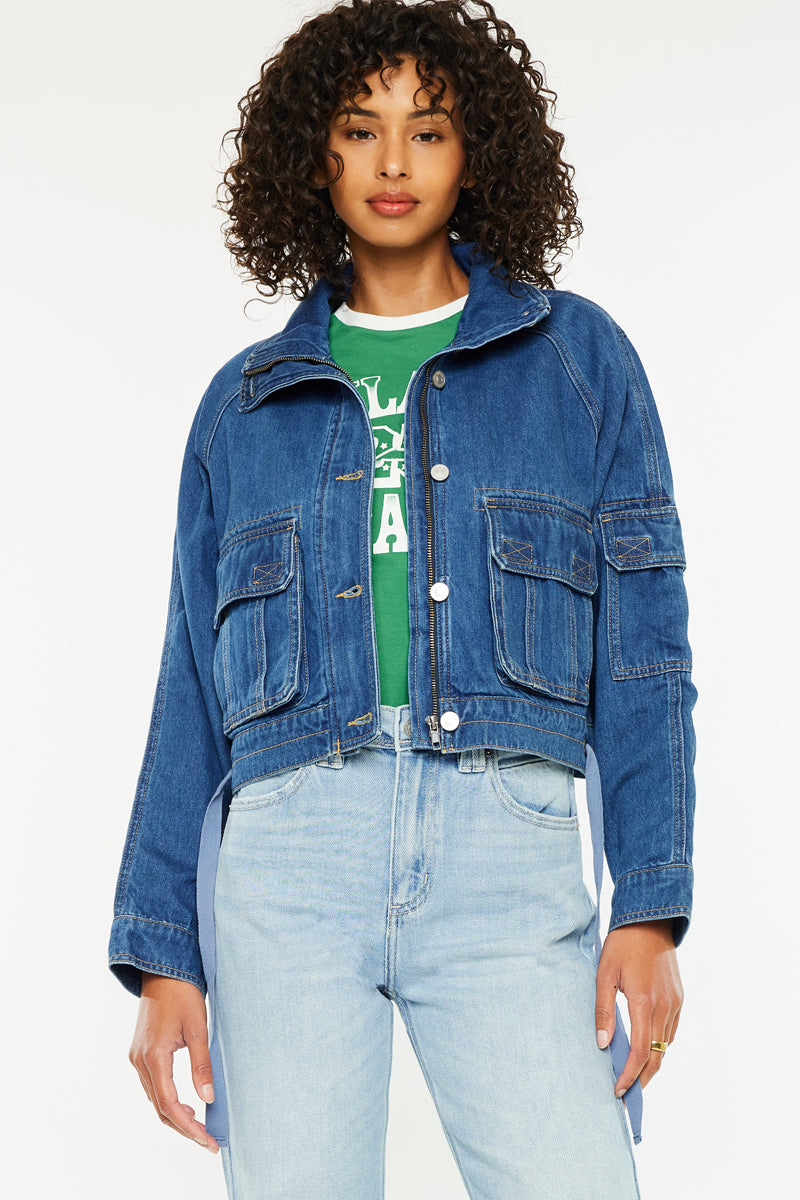 Jailene Denim Windbreaker Jacket - Official Kancan USA