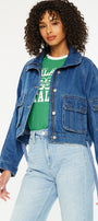 Jailene Denim Windbreaker Jacket - Official Kancan USA