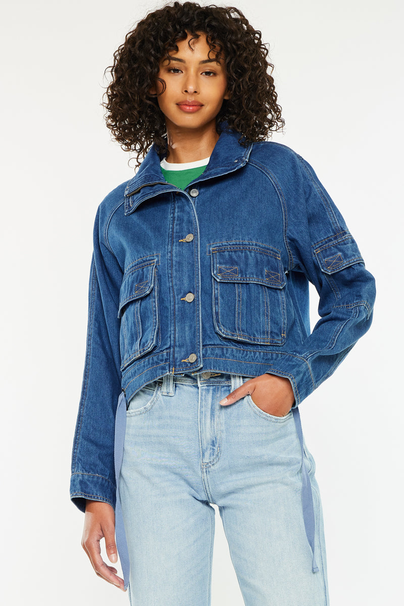 Jailene Denim Windbreaker Jacket - Official Kancan USA