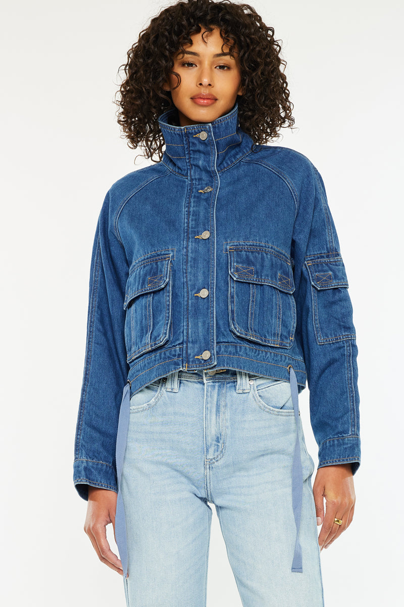 Jailene Denim Windbreaker Jacket - Official Kancan USA