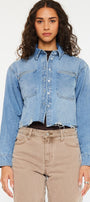 Gemmi Crop Denim Shirts - Official Kancan USA