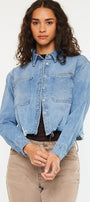 Gemmi Crop Denim Shirts - Official Kancan USA
