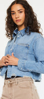 Gemmi Crop Denim Shirts - Official Kancan USA