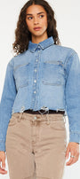 Gemmi Crop Denim Shirts - Official Kancan USA