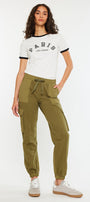 Jacie High Rise Color Block Knit Joggers - Official Kancan USA