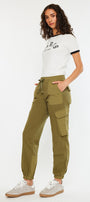 Jacie High Rise Color Block Knit Joggers - Official Kancan USA