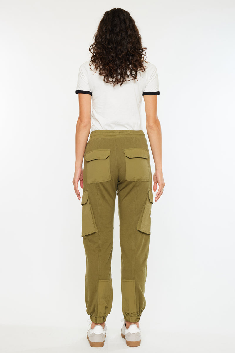 Jacie High Rise Color Block Knit Joggers - Official Kancan USA