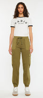 Jacie High Rise Color Block Knit Joggers - Official Kancan USA