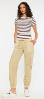 Jacie High Rise Color Block Knit Joggers - Official Kancan USA