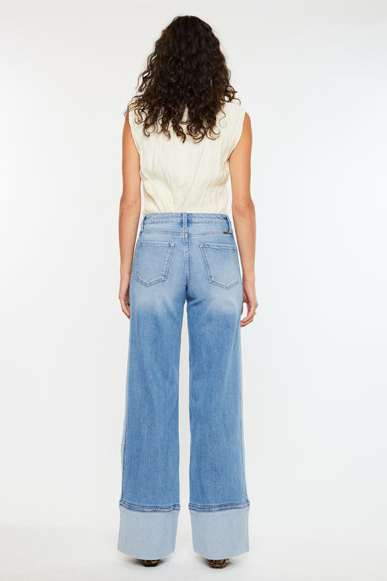 Arlene High Rise Wide Leg Jeans - Official Kancan USA
