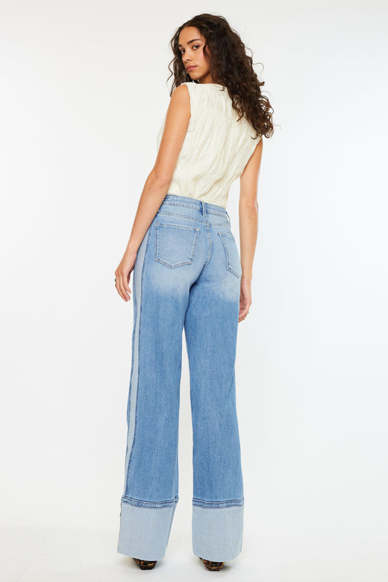 Arlene High Rise Wide Leg Jeans - Official Kancan USA