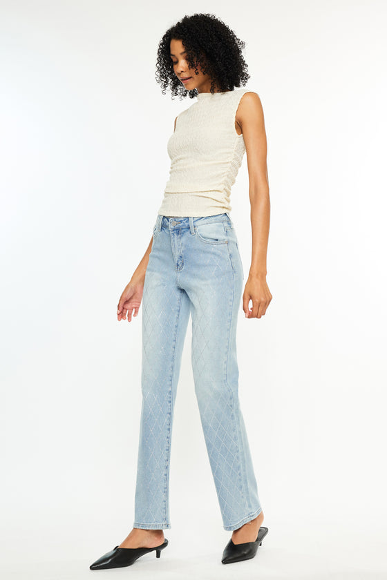 Cheriese High Rise Straight Jeans