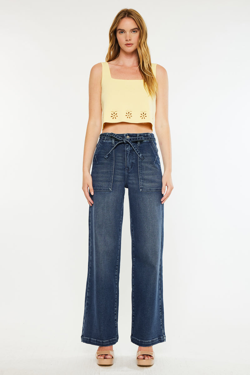 Seville High Rise Wide Flare Jeans - Official Kancan USA