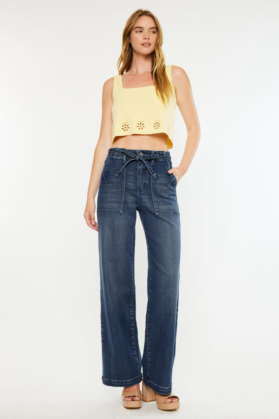Seville High Rise Wide Flare Jeans