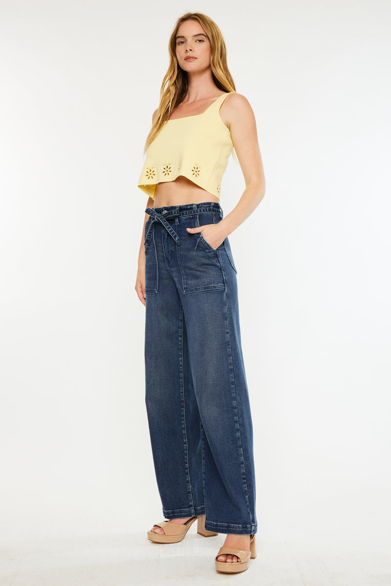 Seville High Rise Wide Flare Jeans - Official Kancan USA