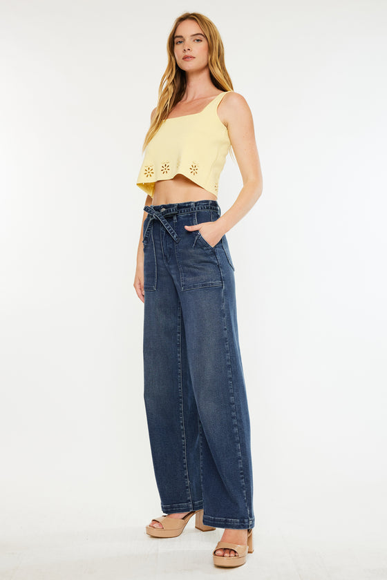Seville High Rise Wide Flare Jeans