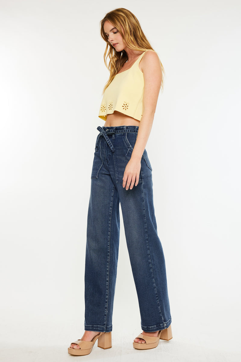 Seville High Rise Wide Flare Jeans - Official Kancan USA