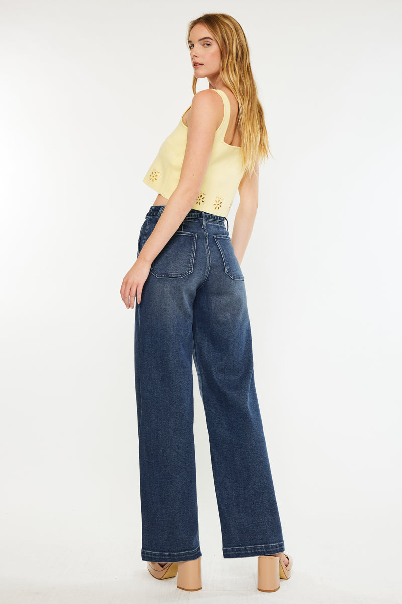 Seville High Rise Wide Flare Jeans - Official Kancan USA