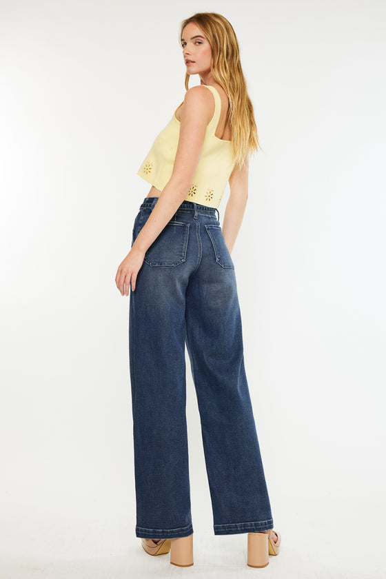 Seville High Rise Wide Flare Jeans