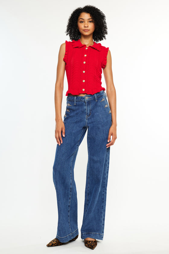 Sol High Rise Wide Leg Trousers - Official Kancan USA
