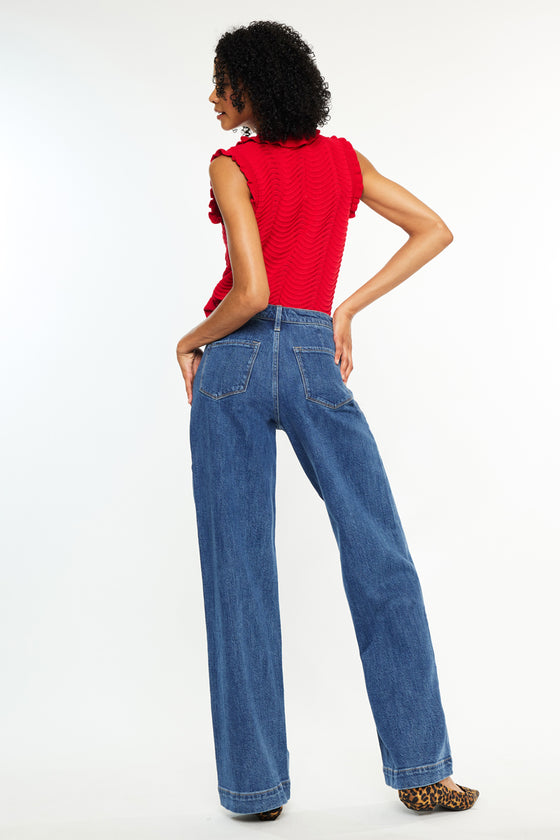 Sol High Rise Wide Leg Trousers - Official Kancan USA