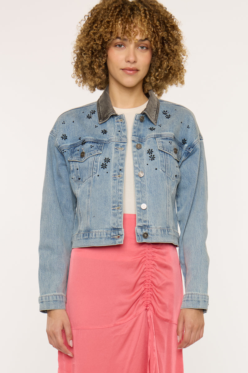 Lucca Denim Crop Jacket