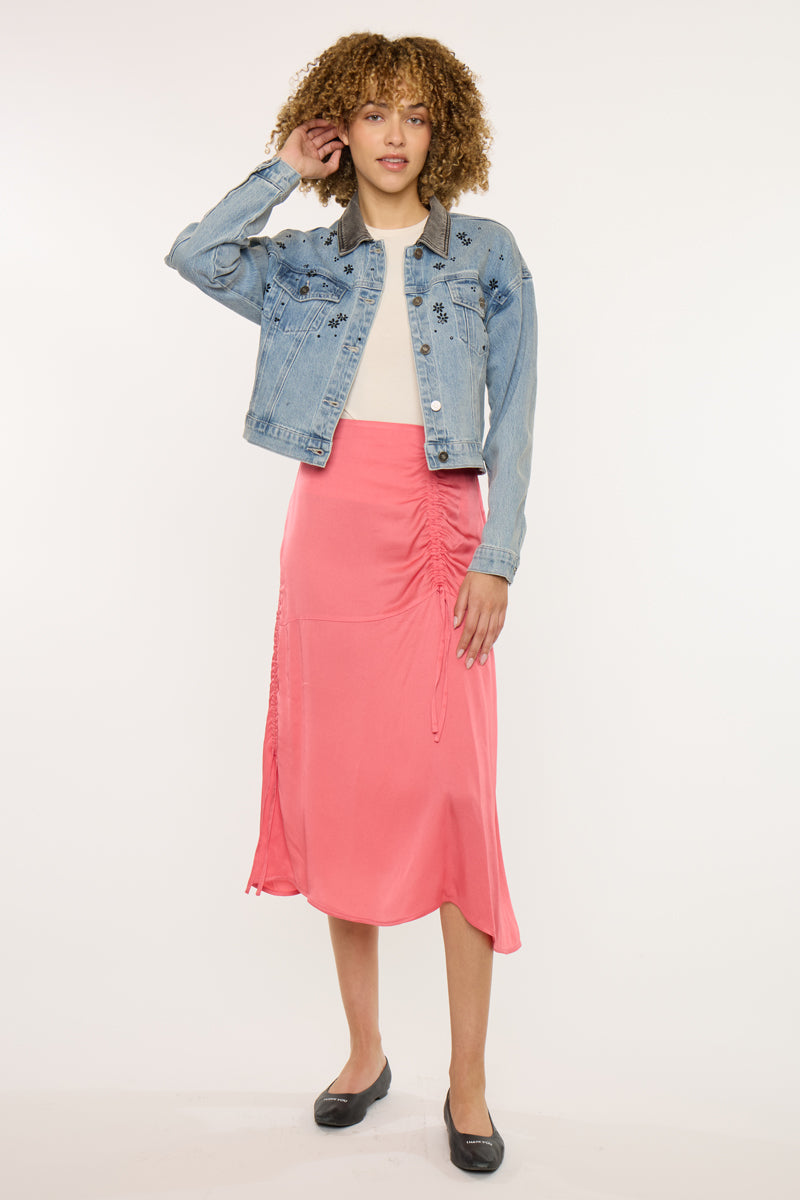 Lucca Denim Crop Jacket