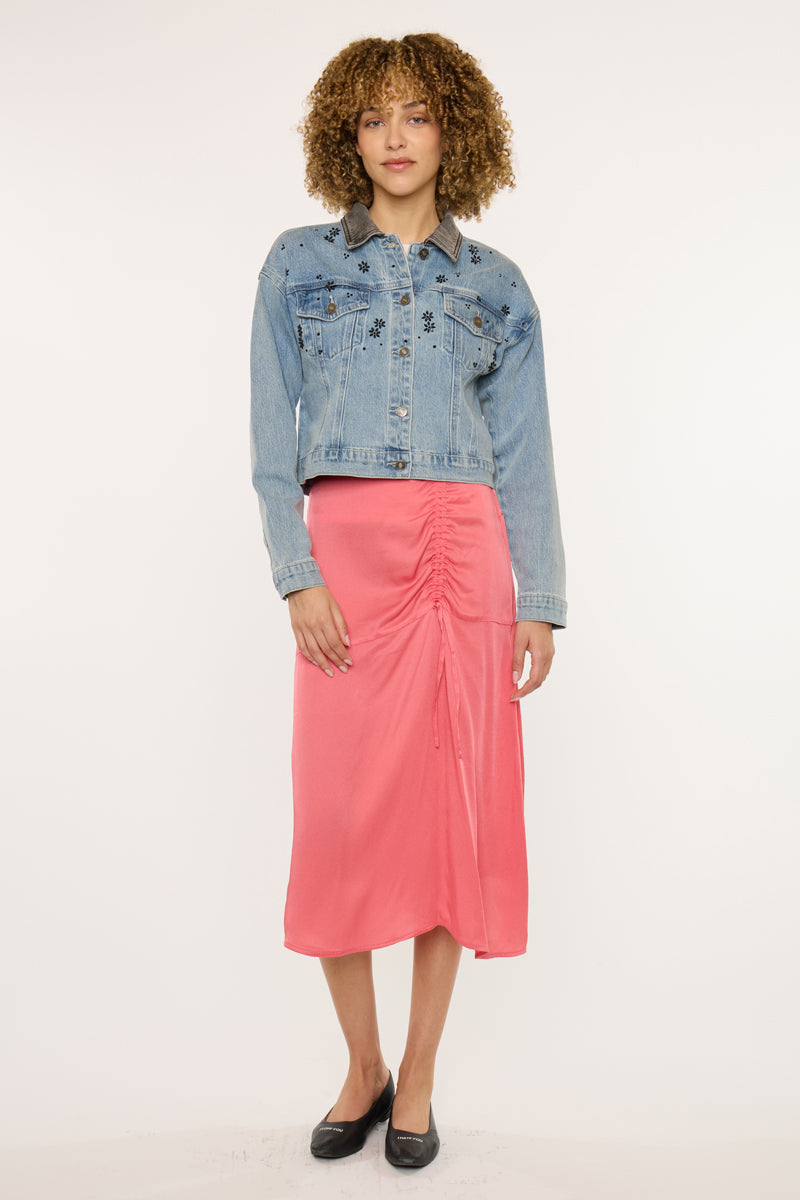 Lucca Denim Crop Jacket