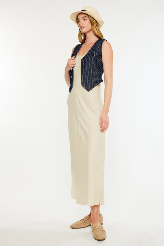 Shelley Stripe Tailored Vest