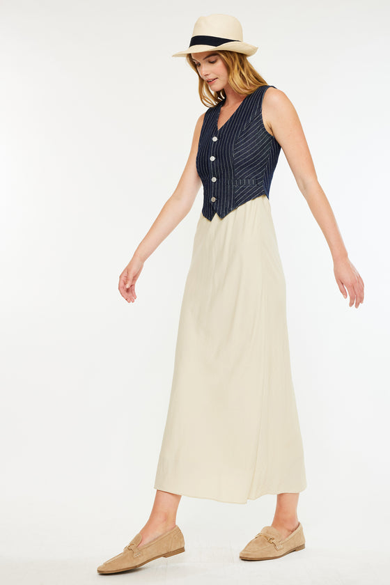 Shelley Stripe Tailored Vest