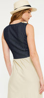 Shelley Stripe Tailored Vest - Official Kancan USA