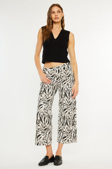  Alonso Mid Rise Crop Wide Leg Jeans - Official Kancan USA