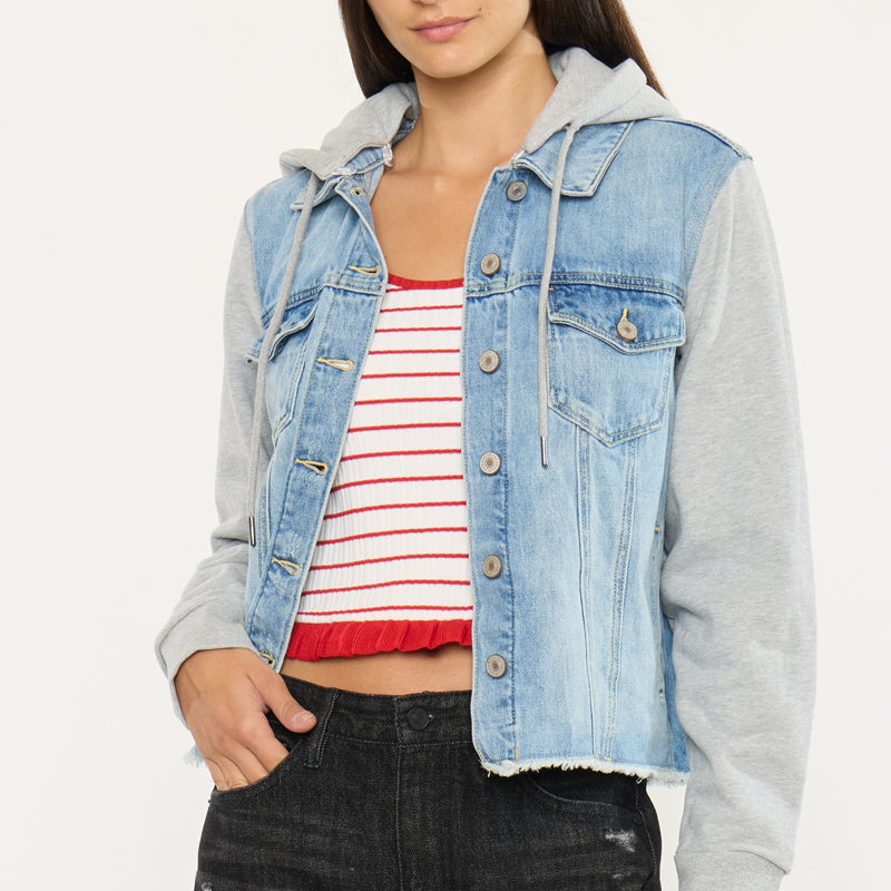 Karine Denim Hoodie Jacket - Official Kancan USA