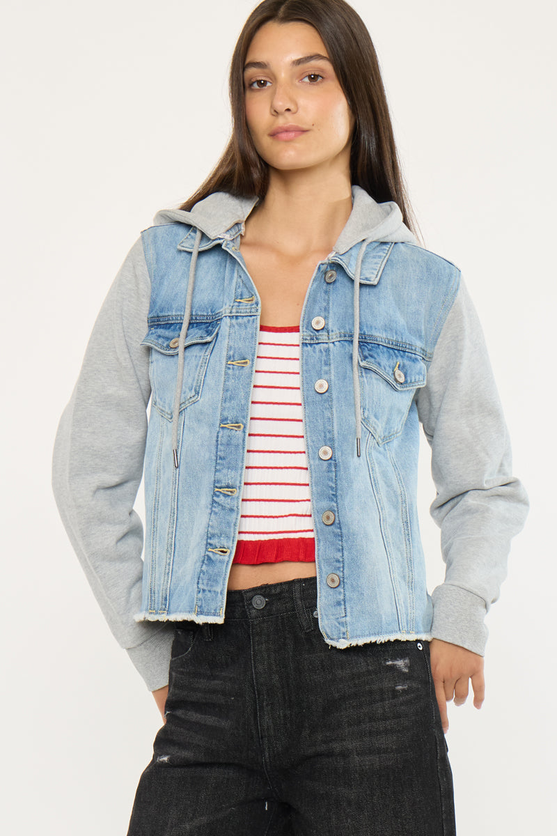 Karine Denim Hoodie Jacket - Official Kancan USA