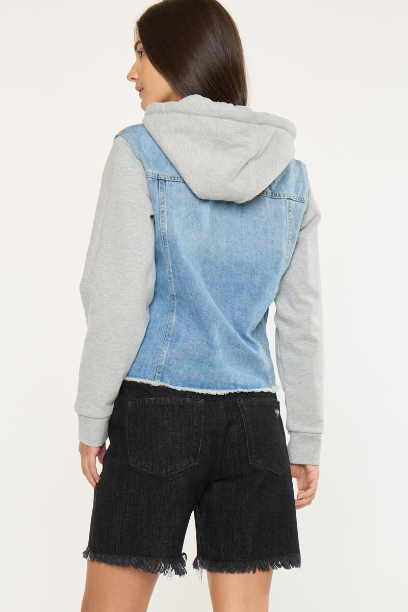 Karine Denim Hoodie Jacket - Official Kancan USA