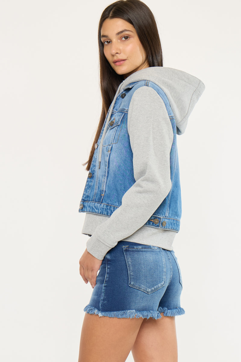 Kenzie Denim Hoodie Jacket - Official Kancan USA