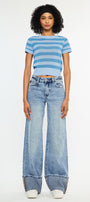 Petal High Rise Wide Leg Jean - Official Kancan USA