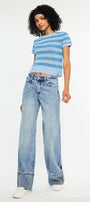 Petal High Rise Wide Leg Jean - Official Kancan USA