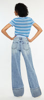 Petal High Rise Wide Leg Jean - Official Kancan USA