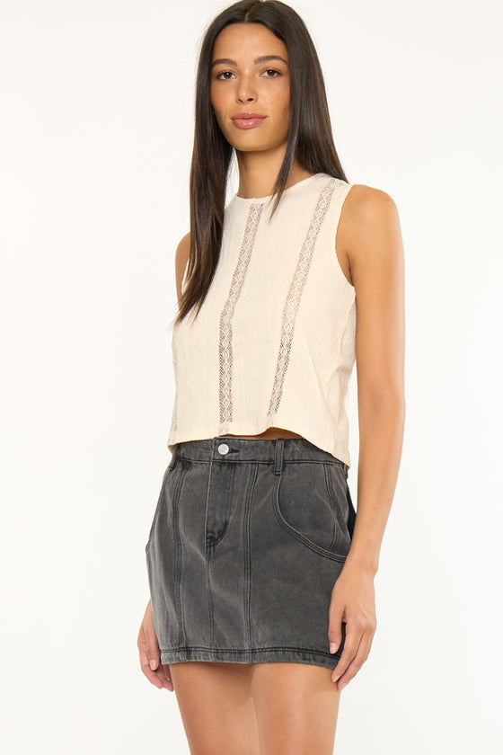 Elaine Mid Rise Mini Skirt