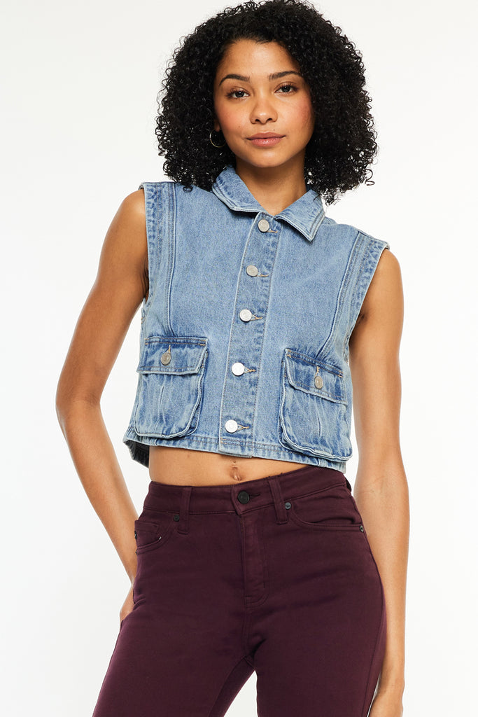 Debbie Denim Vest | Kancan USA