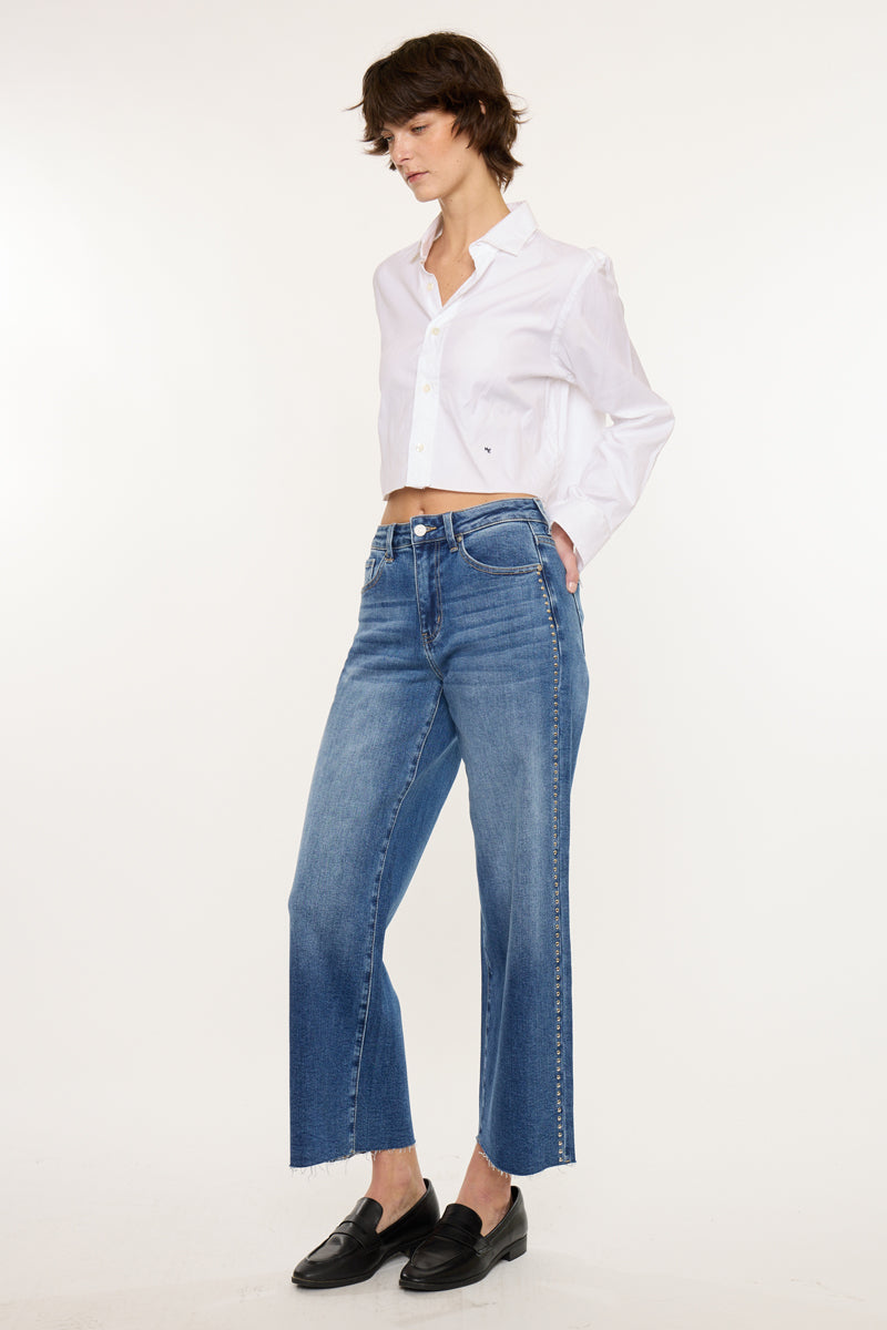 Mailene High Rise Crop Wide - Official Kancan USA