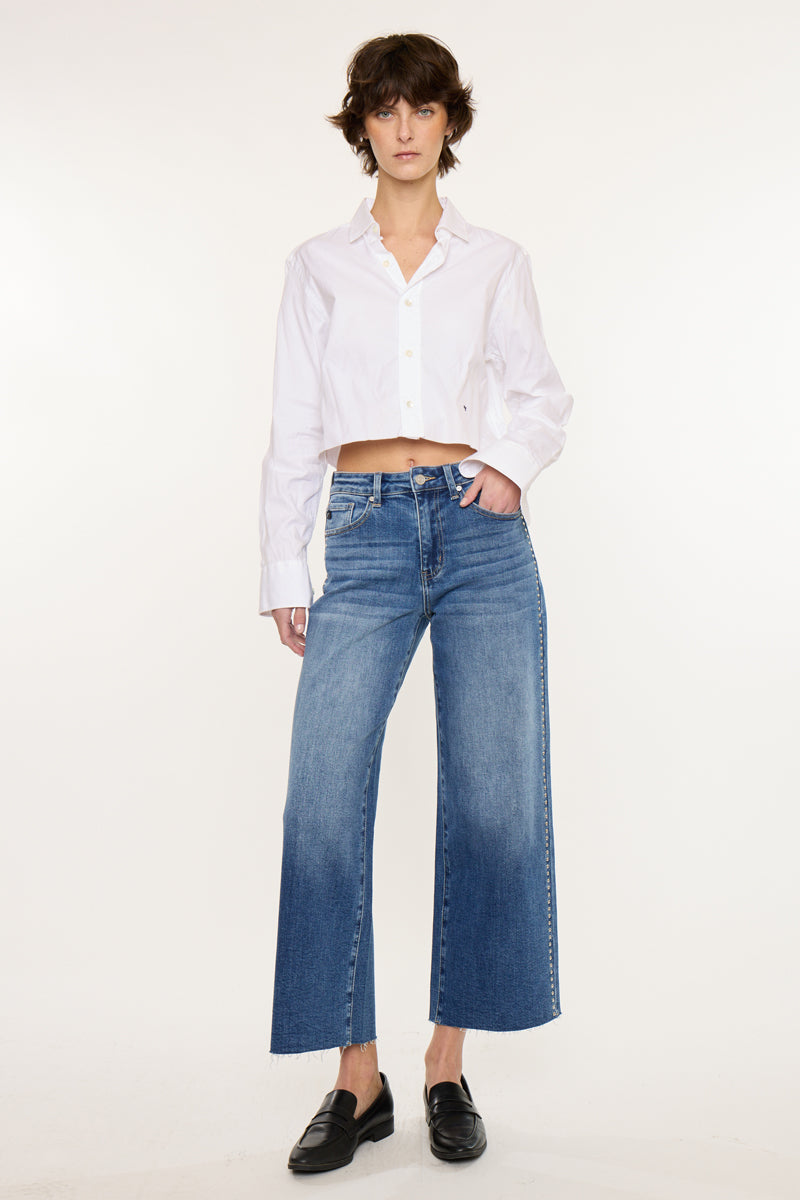 Mailene High Rise Crop Wide - Official Kancan USA