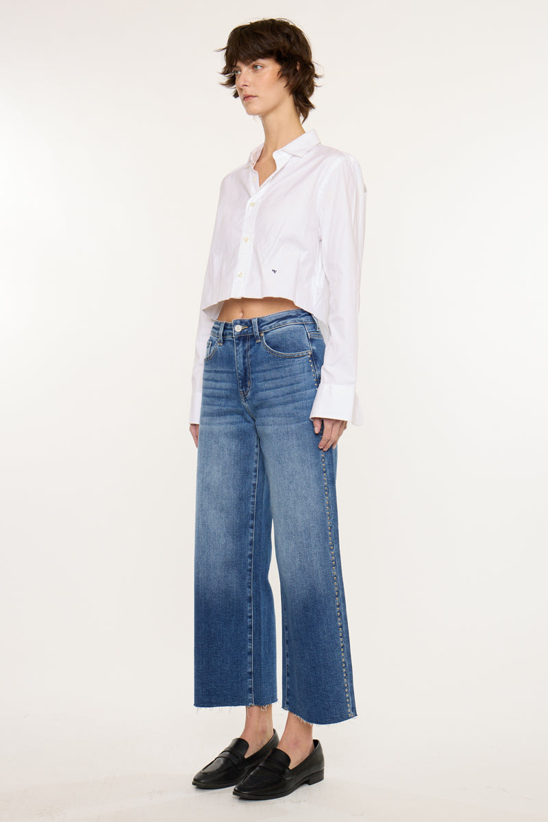 Mailene High Rise Crop Wide - Official Kancan USA