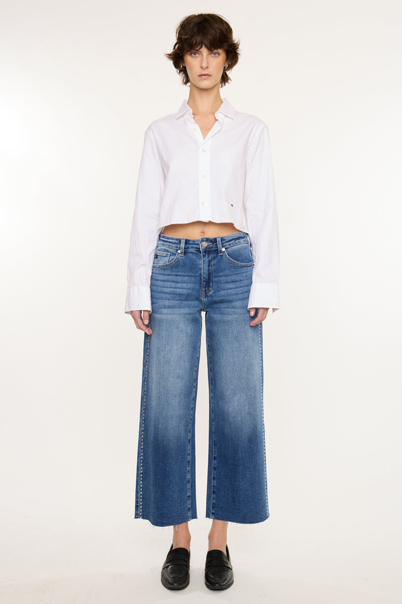 Mailene High Rise Crop Wide - Official Kancan USA