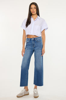  Mailene High Rise Crop Wide Leg Jean - Official Kancan USA
