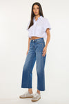 Mailene High Rise Crop Wide Leg Jean - Official Kancan USA